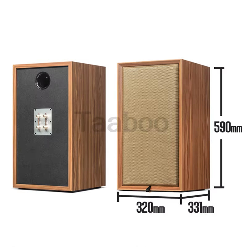 8-Inch Three-Way Labyrinth Speaker Enclosure for DIY Hi-Fi Audio Bookshelf Speakers - Handmade Wooden Passive Speaker Box