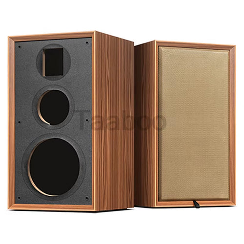 8-Inch Three-Way Labyrinth Speaker Enclosure for DIY Hi-Fi Audio Bookshelf Speakers - Handmade Wooden Passive Speaker Box